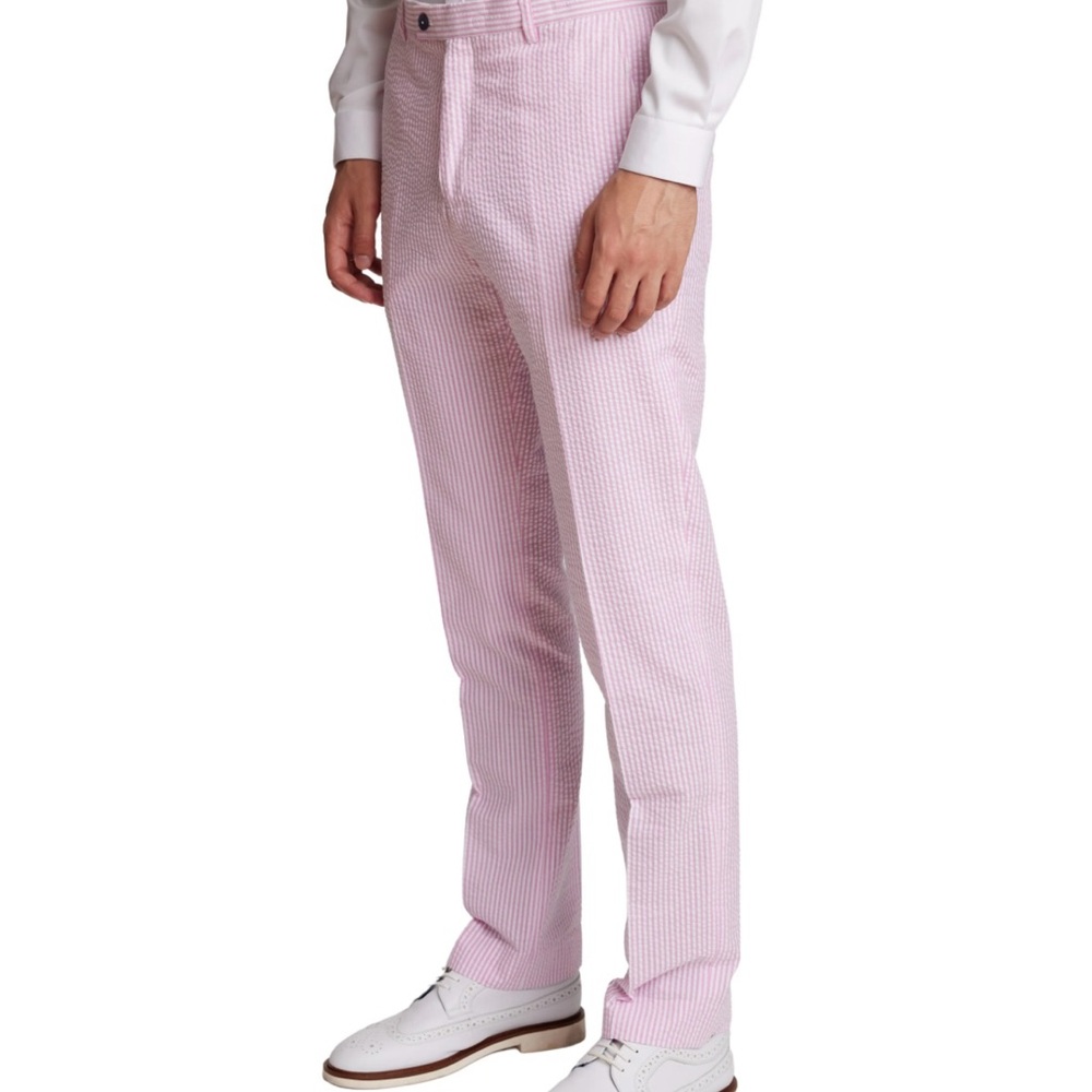 Pink & white seersucker pants NWT 40X32 ready for the Vineyard!